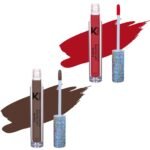 KINDED Liquid Lip Colour Vitamin E Enriched No Transfer Waterproof Long Stay Lipsticks Lip Gloss Set for Girls Women (Combo Pack of 2, 6 ml each, Matte Finish, Shades Brick Red & Choco Brown) - Fast Shipping to USA & Canada