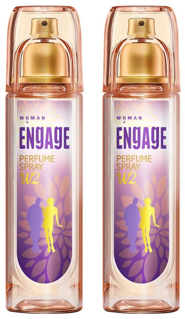 Engage W2 Perfume Spray For Women, Floral and Fruity, Skin Friendly, 120ml (Pack of 2) - Fast Shipping to USA & Canada