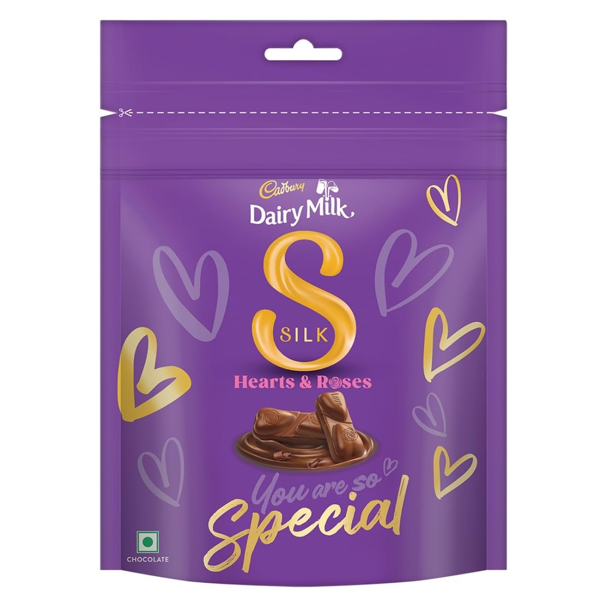 61IYyfwqVcL-1.jpg Cadbury Dairy Milk Silk Home Treats Valentine's Gift Pack Chocolate Bar, 135 g - Fast Shipping to USA & Canada - Image 1