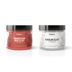 Beaface Combo of 2 Moroccan and Kaolin Clay Powder Each of 100 gm (Regenerates Skin cells and Reduce Wrinkles) Natural Kaolin Clay Powder | Moroccan Red Clay Powder For Skin
