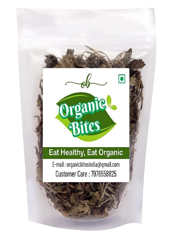 Organic Bites Dry Brahmi Leaves I Whole/Raw Brahmi I Booti Gotu Kola | Indian Pennywort -100 gm - Fast Shipping to USA & Canada