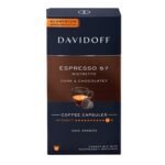 Davidoff Espresso 57 Ristretto Dark and Chocolate Coffee 10 Capsules, 11/12 Intensity, 100% Arabica, 55G - Fast Shipping to USA & Canada