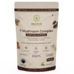 Rooted Actives Certified organic 7 Mushrooms blend Gummies |Heart, Liver, Gut, Energy & Immunity. USDA Organic, No Sugar, Guava Flavor - Fast Shipping to USA