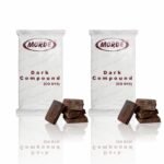 Konfiz Morde Dark Chocolate Compound Slab(Co-D15) Perfect For Baking, Cake Decorating, Topping, Molding & Dipping(Pack Of 2, 400 Gm) - Fast Shipping to USA & Canada