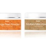 Beaface Combo pack of Orange Peel Skin Natural Bleacher - 100gm | Multani Mitti Powder Acne Remover - 100gm (Pack of 2)