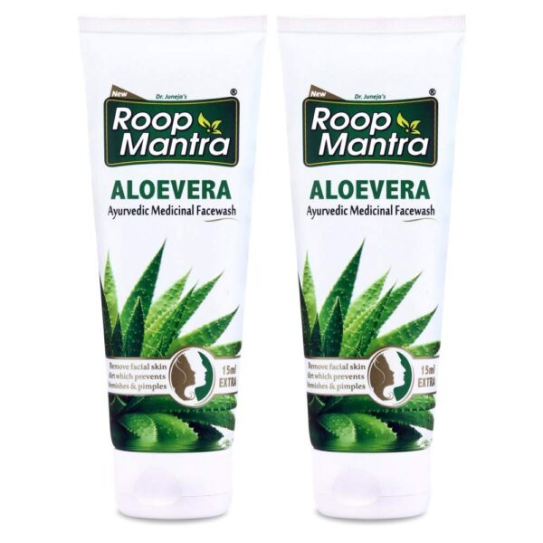 Roop Mantra Aloe Vera Face Wash 115ml (Pack of 2, 115ml) - Fast Shipping to USA & Canada