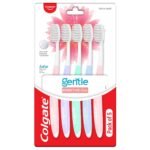 Colgate Gentle Sensitive Care Ultra Soft Bristles Manual Toothbrush For Adult Combo Pack Offer,Multicolor- 5Pcs - Fast Shipping to USA & Canada