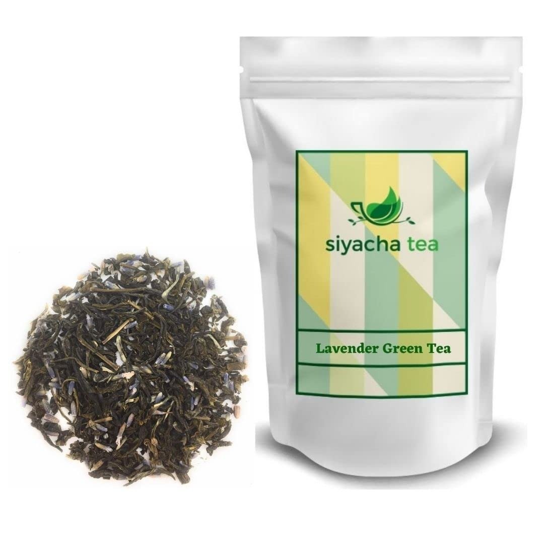 61KEzNXcNFL-1.jpg Siyacha Tea Lavender Green Tea|100% Whole Leaf For stress Relief| Good Sleep and Relaxation|Natural Stress Buster|Refreshing Beverage Makes 50-500 Cups (approx) (250 Grams) - Fast Shipping to USA & Canada - Image 1