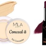 MILA Beaute Pro Matte Lipstick | Shade - Noorjahan, 4.2g Conceal It Pot Concealer For Face Makeup | Shade - (Rich Vanilla, 4g) - Fast Shipping to USA & Canada