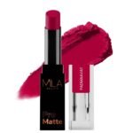 Mila Beaute Pro Matte Lipstick | Highly Pigmented & Long lasting | Semi Matte Finish | Light Weight Lipstick | Single Swipe Application | Luxurious Lip Color | Shade - (Padmaavat, 4.2g) - Fast Shipping to USA & Canada