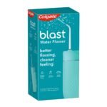 Colgate Blast Cordless Water flosser (Teal) | Blast Away Plaque Between Teeth & Gums | Helps to Promote Gum Health (1 water flosser, 2 nozzles, 1 USB charging cord) - Fast Shipping to USA & Canada