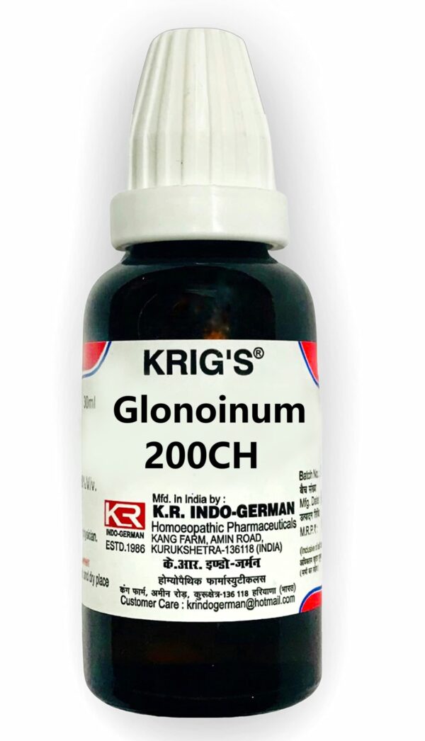 KRIG'S Glonoinum 200CH 30ml (Pack of 3) - Fast Shipping to USA