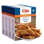 Gits Instant Dhoka Snack Mix, Makes 24 Pieces, Pure Veg, Indian Snack Mix, 800g (Pack of 4, 200g Each) - Fast Shipping to USA & Canada