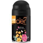 Godrej aer Matic Refill - Automatic Room Fresheners | Alive | 2200 Sprays Guaranteed | Lasts up to 60 days (225ml) - Fast Shipping to USA & Canada