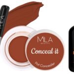 MILA Beaute Makeup Fixer |Makeup Setting Spray | Dermatalogically Tested 75ml Conceal It Pot Concealer For Face Makeup | Shade - (Orange Corrector, 4g) - Fast Shipping to USA & Canada