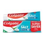 Colgate Active Salt Toothpaste, Daily Germ Protection, Combo Pack of 200g+100g, Toothpaste with Salt and Mint, Healthy Gums & Teeth, Tooth paste that Fights Germs & Provides Fresh Breath - Fast Shipping to USA & Canada