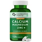 Carbamide Forte Calcium & Vitamin D3 Tablets | Calcium Magnesium Zinc - Bone Health & Joint Support - 120 Tablets - Fast Shipping to USA