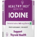 HealthyHey Nutrition Iodine | Supplement to Support The Thyroid and Maintain Healthy Cellular Metabolism* | 120 Veg Capsules - Fast Shipping to USA