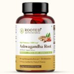 Rooted Ashwagandha Root Capsules (5% Withanolides), Pure Extract | Supports Stress, Anxiety Relief, Energy & Immunity | 60 Caps, 500 Mg Each - Fast Shipping to USA