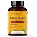 Rooted Active Berberine 98% with Cinnamon & Gurmar - 500mg, 60 Caps - Support Blood Sugar, Lower Cholesterol - Fast Shipping to USA