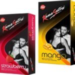 Kamasutra MANGO_STRAWBERRY Flavour Condom Condom (Set of 2, 20 Sheets) - Fast Shipping to USA