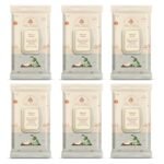 Baby Forest Mulmul Baby Wipes | Ultra-Soft Baby Wet Wipes | Water Based Wipes | Chemical Free & Organic Baby Wipes | 3x Thicker & Softer Wipes | 72 Wipes | Pack of 6 - Fast Shipping to USA & Canada