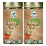 Organic Wellness Tulsi Ginger 100 Gram Tin (Pack of 2) - Fast Shipping to USA & Canada