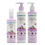 Mamaearth Rosemary Hair Fall Control Kit | Gives up to 94% Stronger Hair | Up to 93% Less Hair Fall | Made Safe Certified | For Men & Women | 650 ml - Fast Shipping to USA & Canada