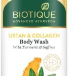 Biotique Ubtan & Collagen Body Wash with Goodness of Turmeric & Saffron for Unclogging Pores|Fresh and Radiant Skin|For Men & Women - 200ml - Fast Shipping to USA & Canada