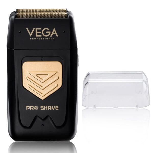 VEGA PROFESSIONAL Pro Shave Hair Shaver for Salon Professionals, Barbers and Salon-Like Shave at Home With Gold Titanium Foil & 210 Mins Runtime, (VPPFS-01) - Fast Shipping to USA & Canada
