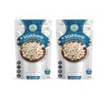 H&H HEALTH & HYGIENE Tasty and Healthy Makhana| No added Preservatives and No artificial Flavors | Eat & Cook Foxnuts | Snacks Naturally Fat-Free Healthy Snacks (200g (Pack Of 2) - Fast Shipping to USA & Canada