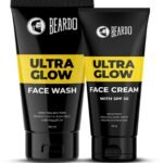 Beardo Ultraglow Face Care Combo (Pack of 2) | Ultraglow Face Cream with SPF30,Dark Spot Reduction Cream, 60gm | Ultraglow Face Wash, Glowing and Radiant Skin 100ml - Fast Shipping to USA & Canada