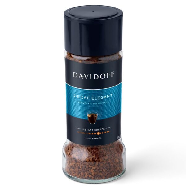 Davidoff Decaf Elegant Instant Coffee 6/12 Intensity Arabica, 3.53 oz ? 100 g - Fast Shipping to USA & Canada