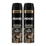 Axe Dark Temptation Men's Deodorant, Long Lasting Deodorant Spray For Men With An Irresistible Scent 215ml, Pack of 2 - Fast Shipping to USA & Canada