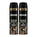 Axe Dark Temptation Men's Deodorant, Long Lasting Deodorant Spray For Men With An Irresistible Scent 215ml, Pack of 2 - Fast Shipping to USA & Canada
