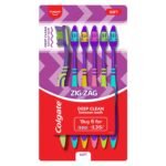 Colgate Zigzag Soft Bristle Manual Toothbrush For Adult - 6 Pcs, Multicolour, Compact Brush Head For Deep & Complete Cleansing - Fast Shipping to USA & Canada
