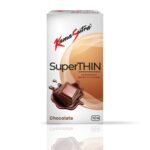 KamaSutra Superthin Chocolate Flavoured Condoms For Men 10 Count | Suitable for use with lubes & toys - Fast Shipping to USA