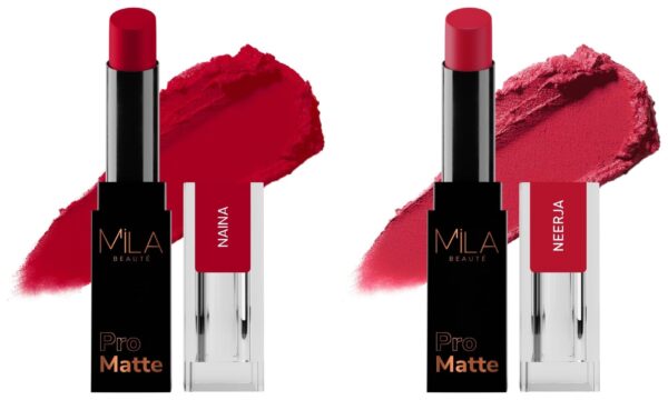 MILA Beaute Pro Matte Lipstick | Creamy Matte Lipstick | Shade - Naina, 4.2g Pro Matte Lipstick | Creamy Matte Lipstick | Shade - Neerja, 4.2g