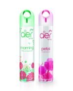 Godrej aer spray, Air Freshener for Home & Office - Morning Misty Meadows & Petal Crush Pink | Long-Lasting Fragrance | Pack of 2 (240 ml each) - Fast Shipping to USA & Canada
