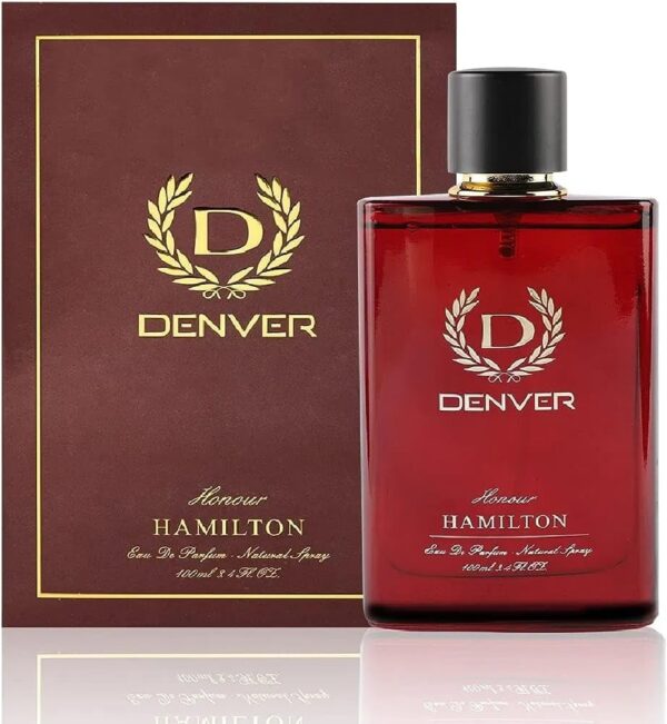 DENVER Hamilton Honour Perfume - 100ML | Long Lasting Fragrance Perfume Body Scent for Men | Long Lasting Skin Friendly Parfume for Everyday use
