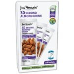 Jus' Amazin 30 Second Almond Drink - Unsweetened (10 X 25g sachets) | Use 1 Sachet to make 1 Glass | Dairy Free Almond Milk, Clean Nutrition, 100% Natural, Keto, Vegan - Fast Shipping to USA & Canada