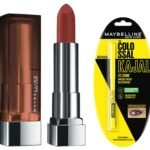 Maybelline New York Matte Lipstick, Intense Colour, 676 East Village Rose, 3.9g & Maybelline New York Colossal Kajal, Intense Colour, Waterproof, Long lasting 24Hrs Stay, Black, 0.35g - Fast Shipping to USA & Canada