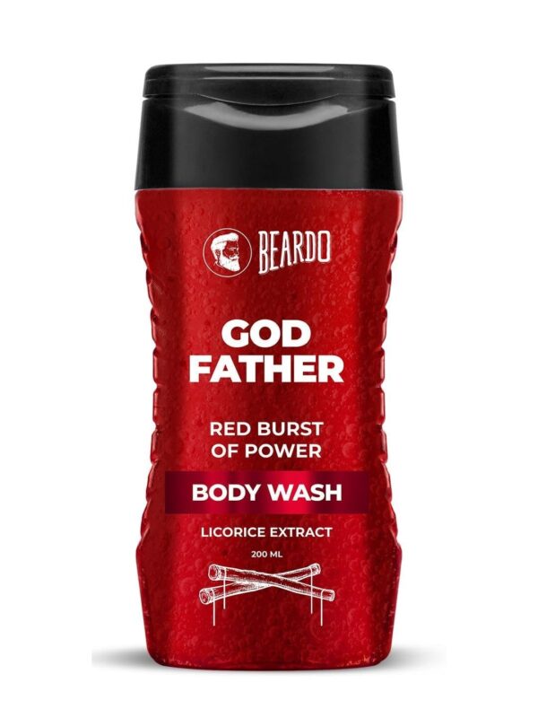 Beardo Godfather Body Wash for Men, 200ml | Powerful and Energising Bodywash for Men | Luxurious Lather and Refreshing Shower Gel | Goodness of Licorice Extract for Long Lasting Fragrance - Fast Shipping to USA & Canada