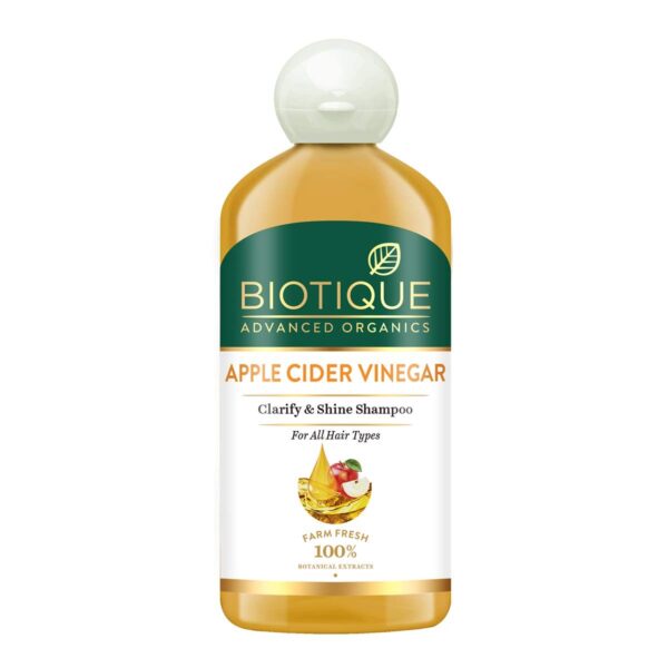 Biotique Apple Cider Vinegar Hair Shampoo, for All Hair Types, 300ml - Fast Shipping to USA & Canada