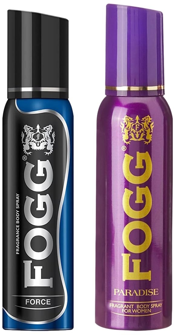 FOGG Women Paradise Fragrant Body Spray, Long-Lasting, No Gas, Everyday Fresh Scent Deodorant And Spray, 150Ml & Masti Force 150Ml - Fast Shipping to USA & Canada