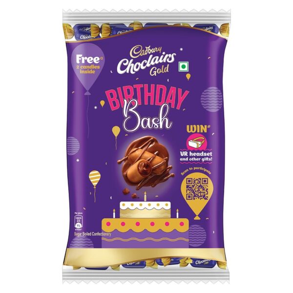 Cadbury Choclairs Gold Candy, 310 g (62 Candies) - Fast Shipping to USA & Canada