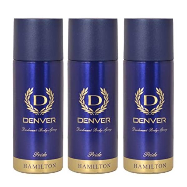 DENVER Pride Deo - 165ML Each (Pack of 3) | Long Lasting Deodorant Spray for Men - Fast Shipping to USA & Canada