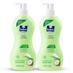 Parachute Advansed All Day Aloe Body Lotion with Coconut Milk & Aloe Vera, 100% Natural Moisturisers, (Pack of 2) - Fast Shipping to USA & Canada