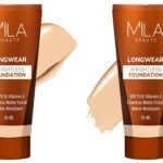 MILA Beaute Longwear Weightless Foundation | Liquid Foundation | Shade - (201 Natural, 30ml) & (204 Soft Beige, 30ml) - Fast Shipping to USA & Canada