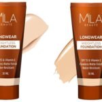 MILA Beaute Longwear Weightless Foundation | Shade - (101 Classic Ivory, 30ml) Longwear Weightless Foundation | Liquid Foundation | Shade - (204 Soft Beige, 30ml) - Fast Shipping to USA & Canada